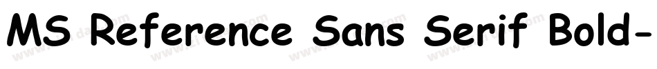 MS Reference Sans Serif Bold字体转换